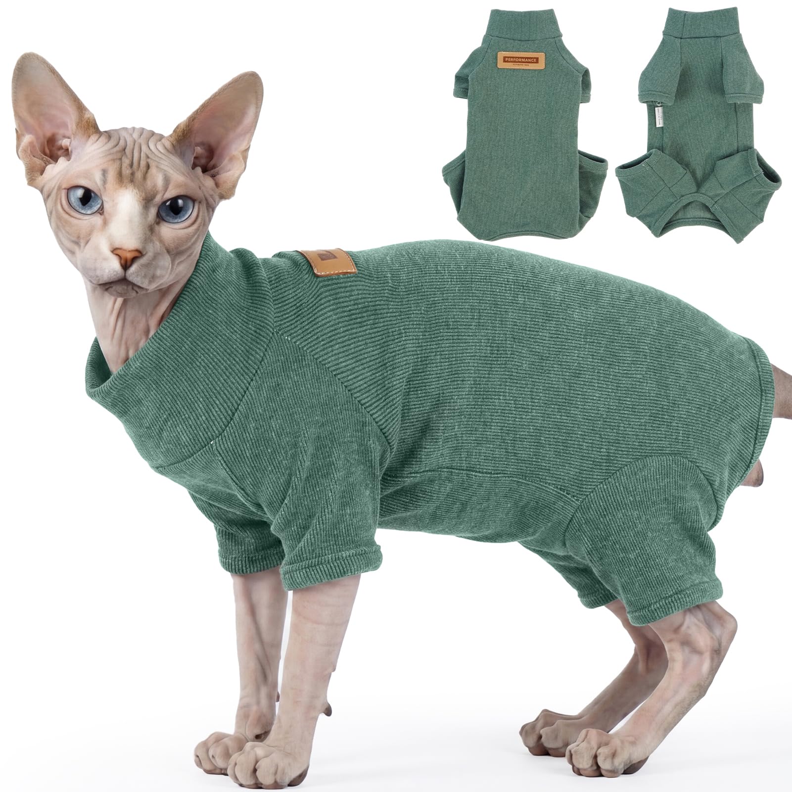 Cat Recovery Suit | 4 Leg Full Body Cat Onesie | Escape Proof Surgery Suit โ image 1