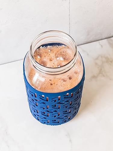 Miniatura 6 de Funda protectora de silicona para tarros Mason  Se adapta a tarros Mason de 64 oz (4, multicolor)