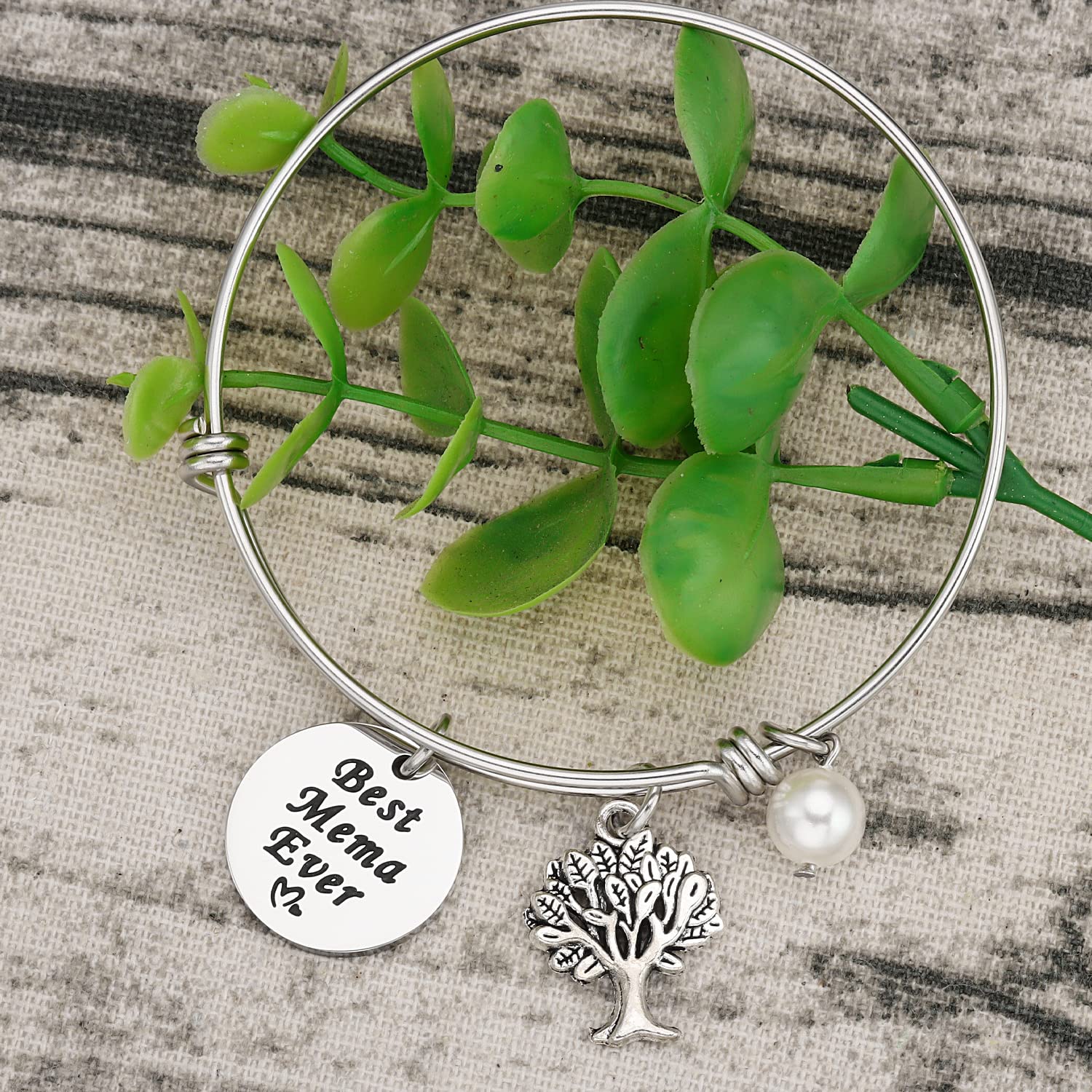 Mema Gifts Bracelet for Women Bracelets Ideas Worlds Best Mema ever Bangle Jewelry Mema Bracelet