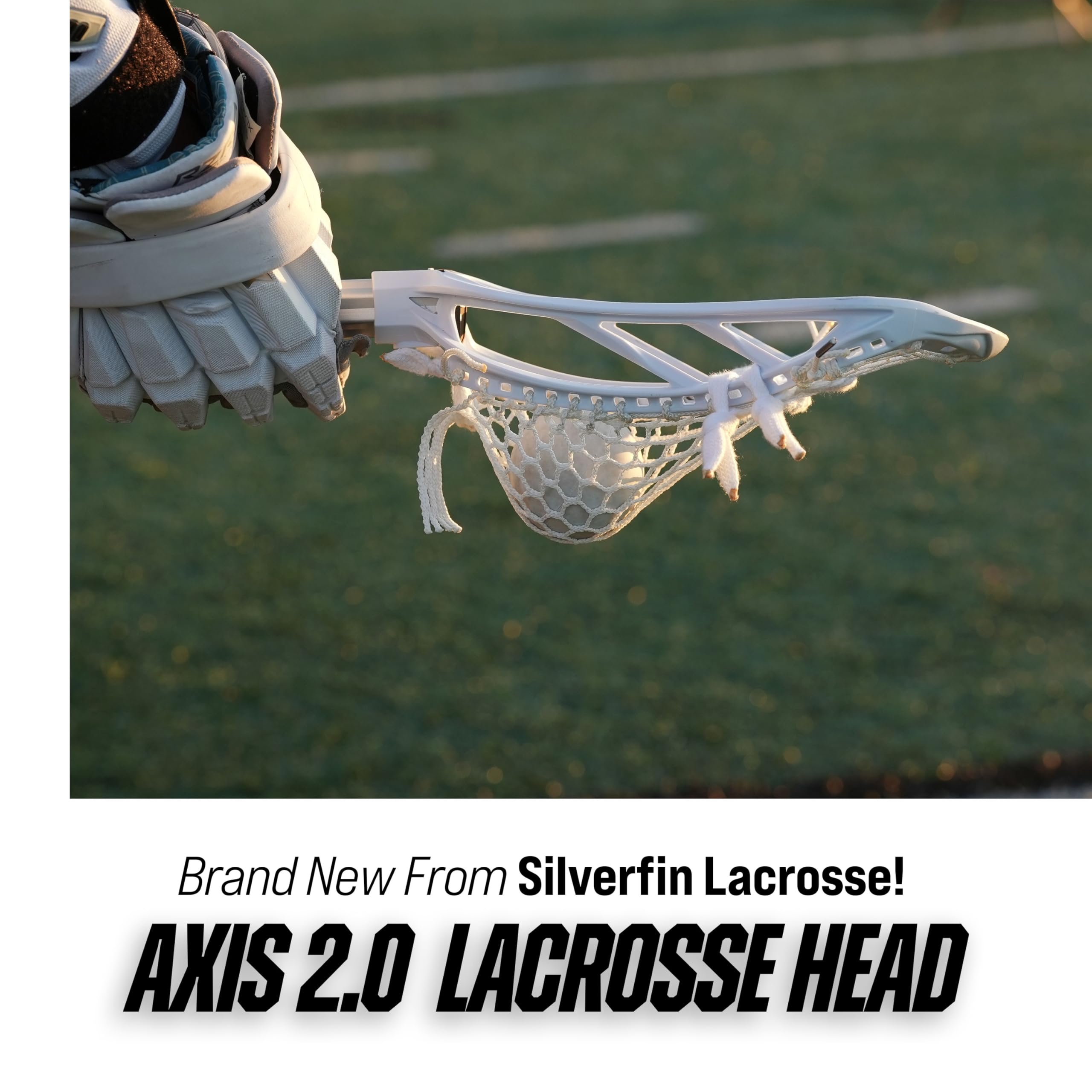 Silverfin Lacrosse-Stick für Herren, kompletter Lacrosse-Stick mit Netztasche, glatt, leicht und langlebig, mit stabiler Konstruktion, Kinder-Lacrosse-Sticks