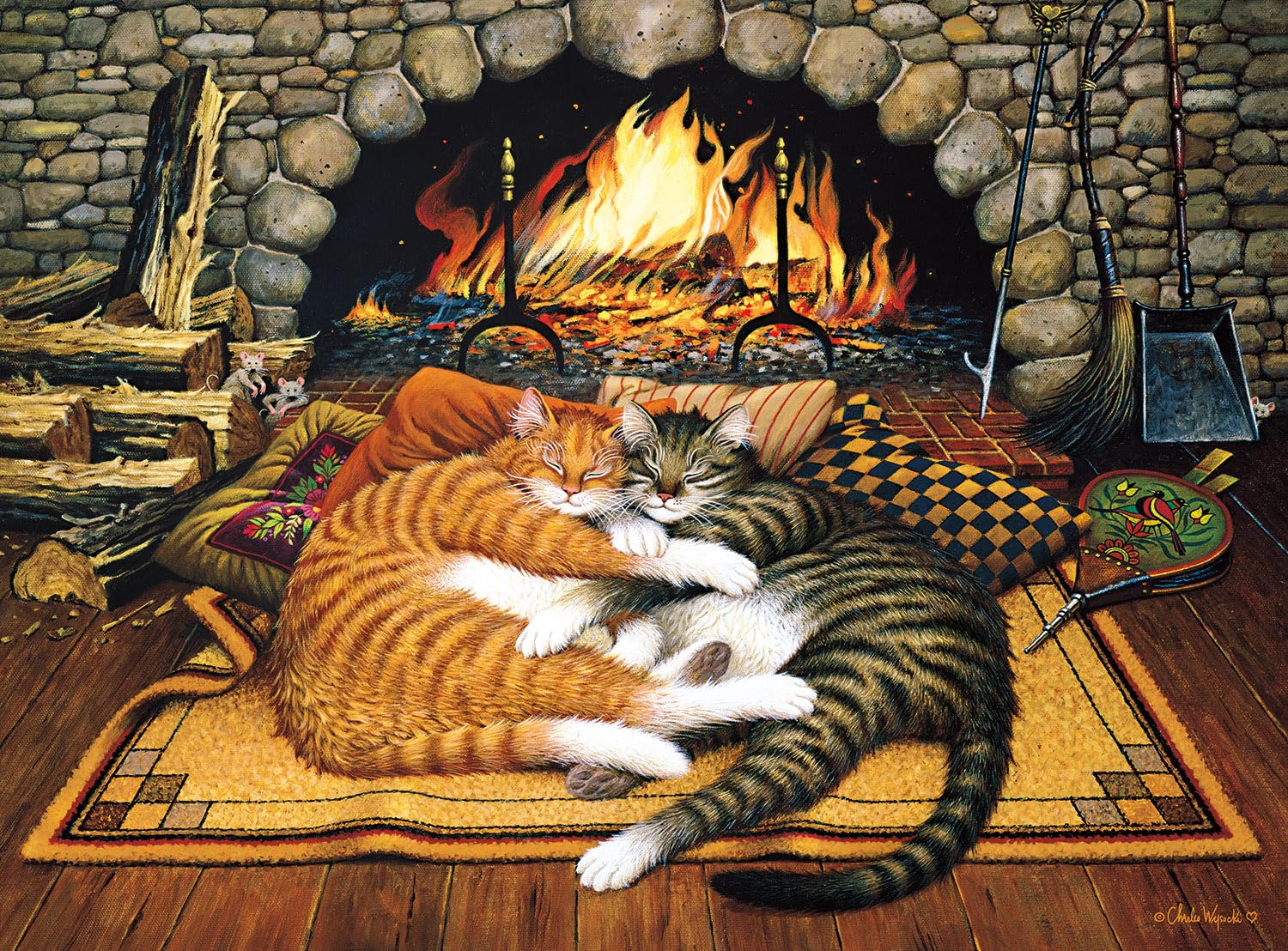 Buffalo Games - Charles Wysocki - All Burned Out - 1000 Piece Jigsaw Puzzle for Adults -Challenging Puzzle Perfect for Game Nights - Finished Size is 26.75 x 19.75