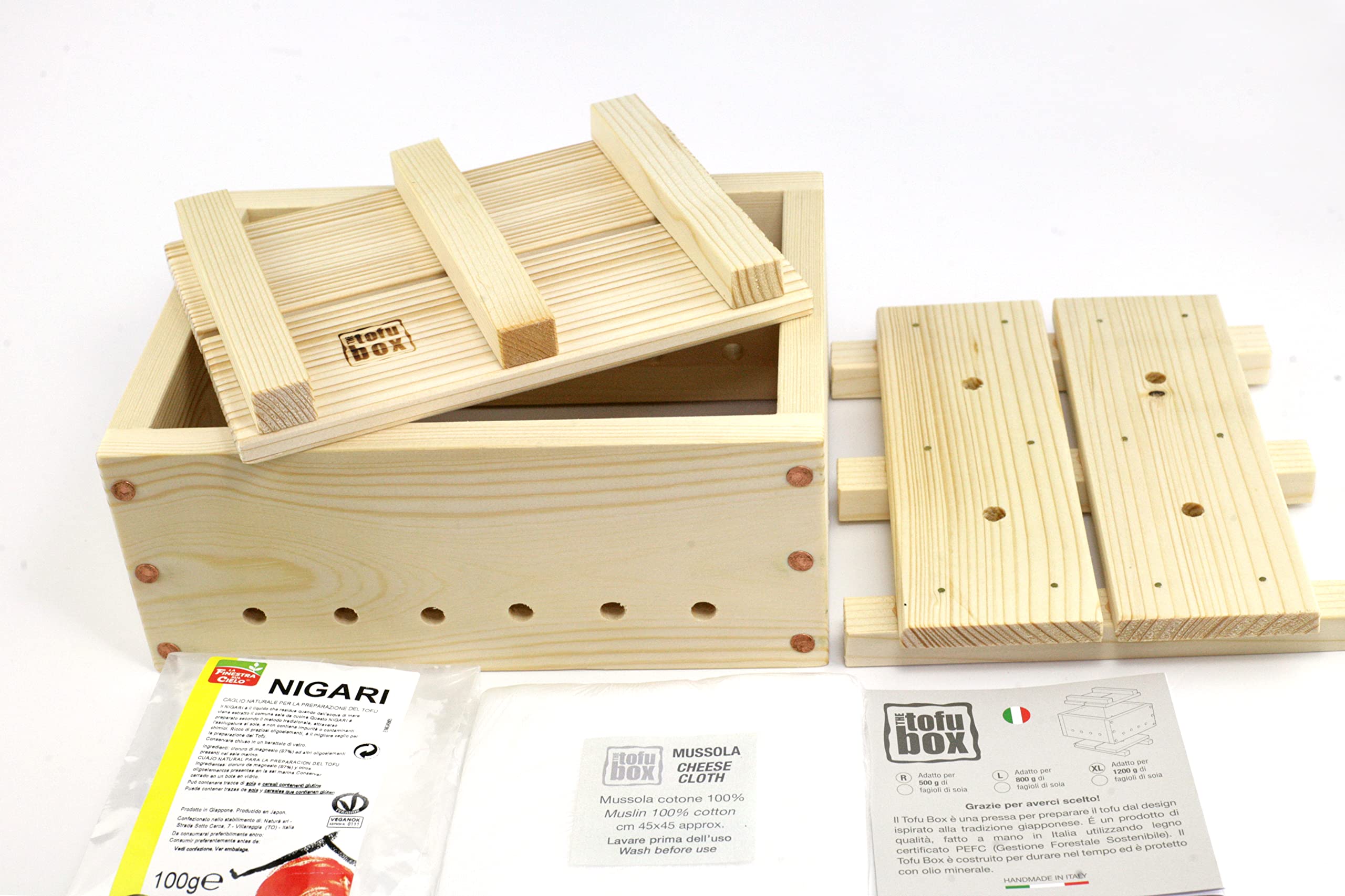 Tofu - Kit extra grande (1200 g), hecho a mano en Italia