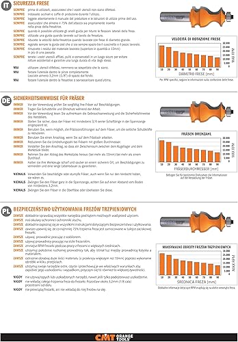Miniatura 3 de CMT 806.691.11 Super Duty Flush Trim Bit, 12-Inch Shank, 1-Inch Longitud de corte, 1-Inch Punta de Carburo