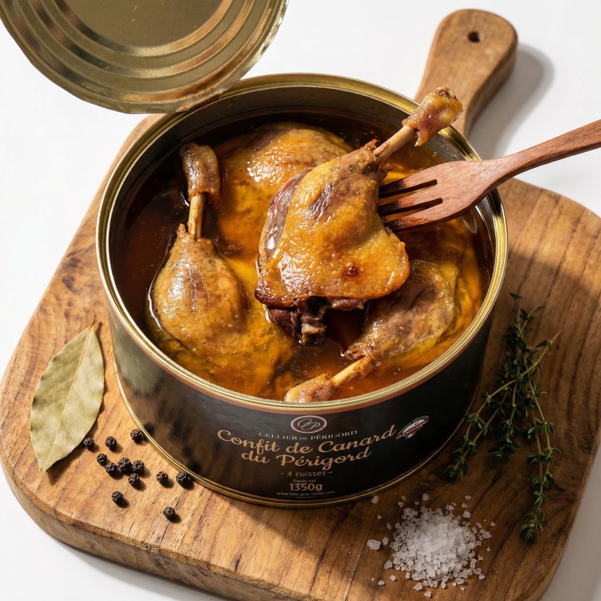 Confit de canard du Périgord 4 cuisses 1350g