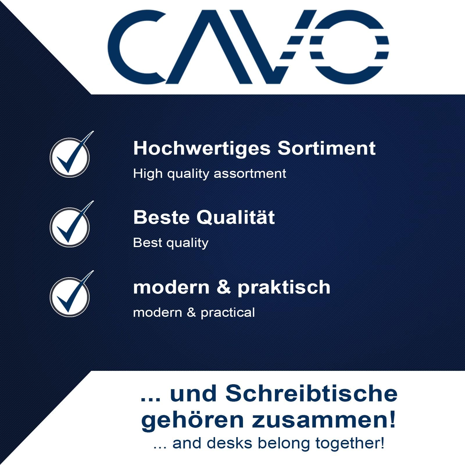 CAVO Cajón para documentos con cerradura de acero 740x250 mm, negro