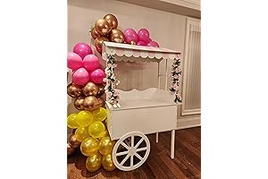 6 Feet Tall White Sweet Cart