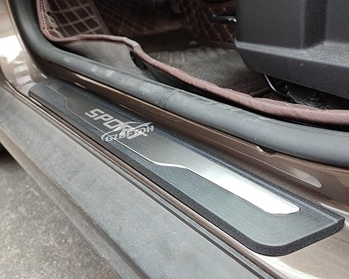 Miniatura 5 de GZBFTDH Cubierta protectora para umbral de puerta de automóvil, para Ford Ranger 2010-2022, placa de protección contra rozaduras, paneles de