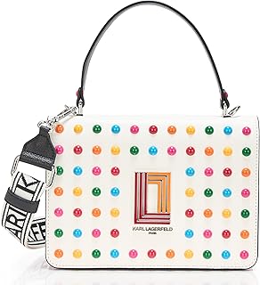 KARL LAGERFELD Women's Simone Studded Satchel Crossbody