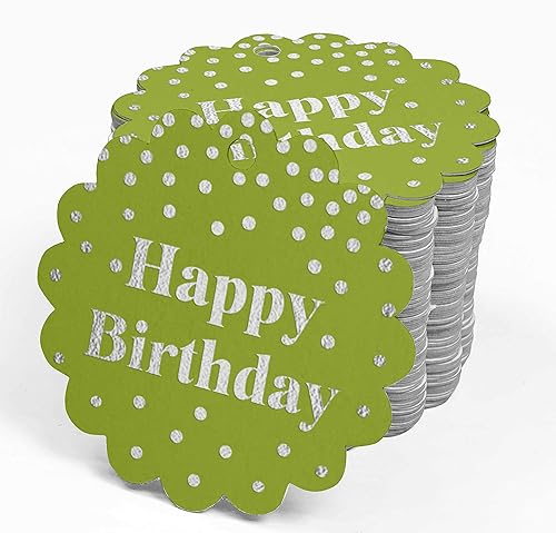 Miniatura 257 de Etiquetas colgantes para botellas de feliz cumpleaños, paquete de 100 unidades Blanco,Aqua Blue,Negro,Azul,Azul turquesa oscuro,Rosa