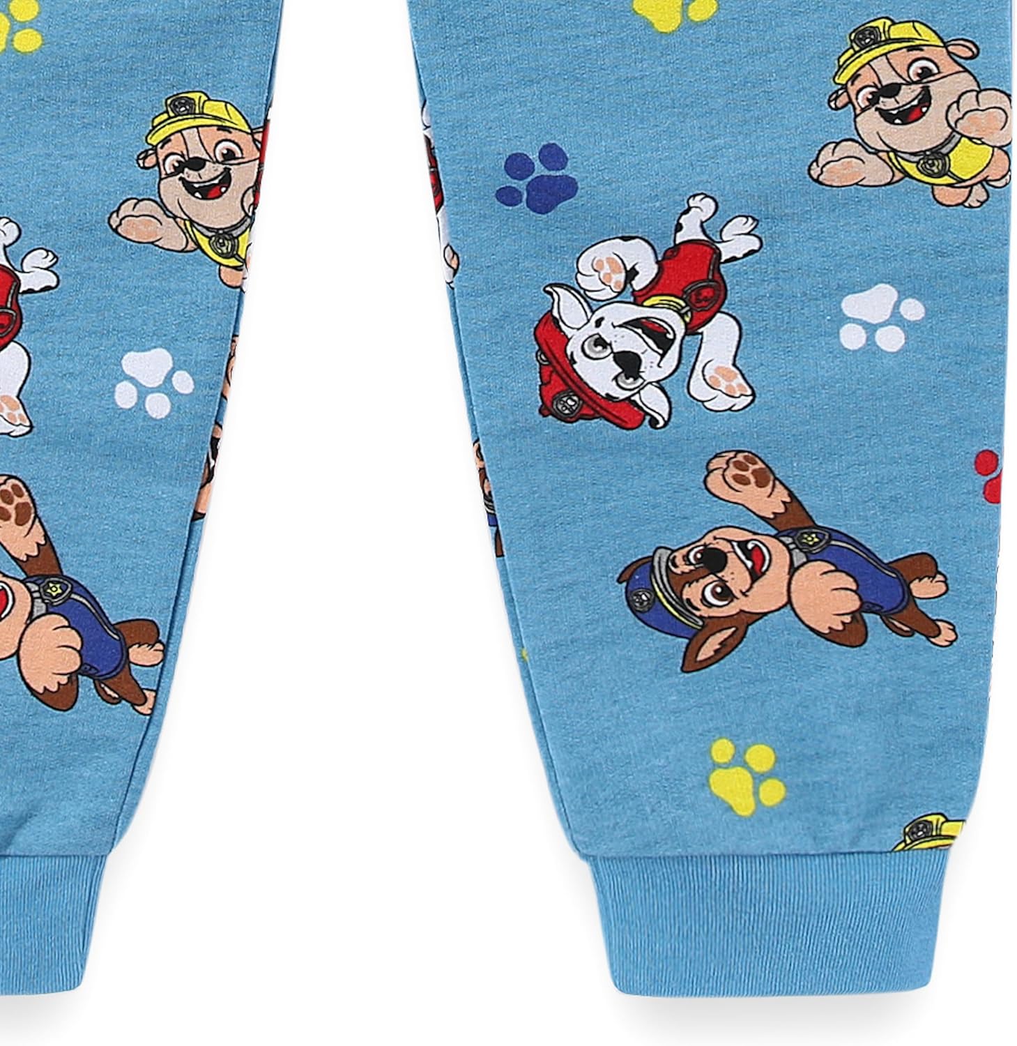 Paw Patrol Nickelodeon Boys 2-Piece Long Sleeve Shirt and French Terry Pants Set for Toddler and Big Kids - Image 7