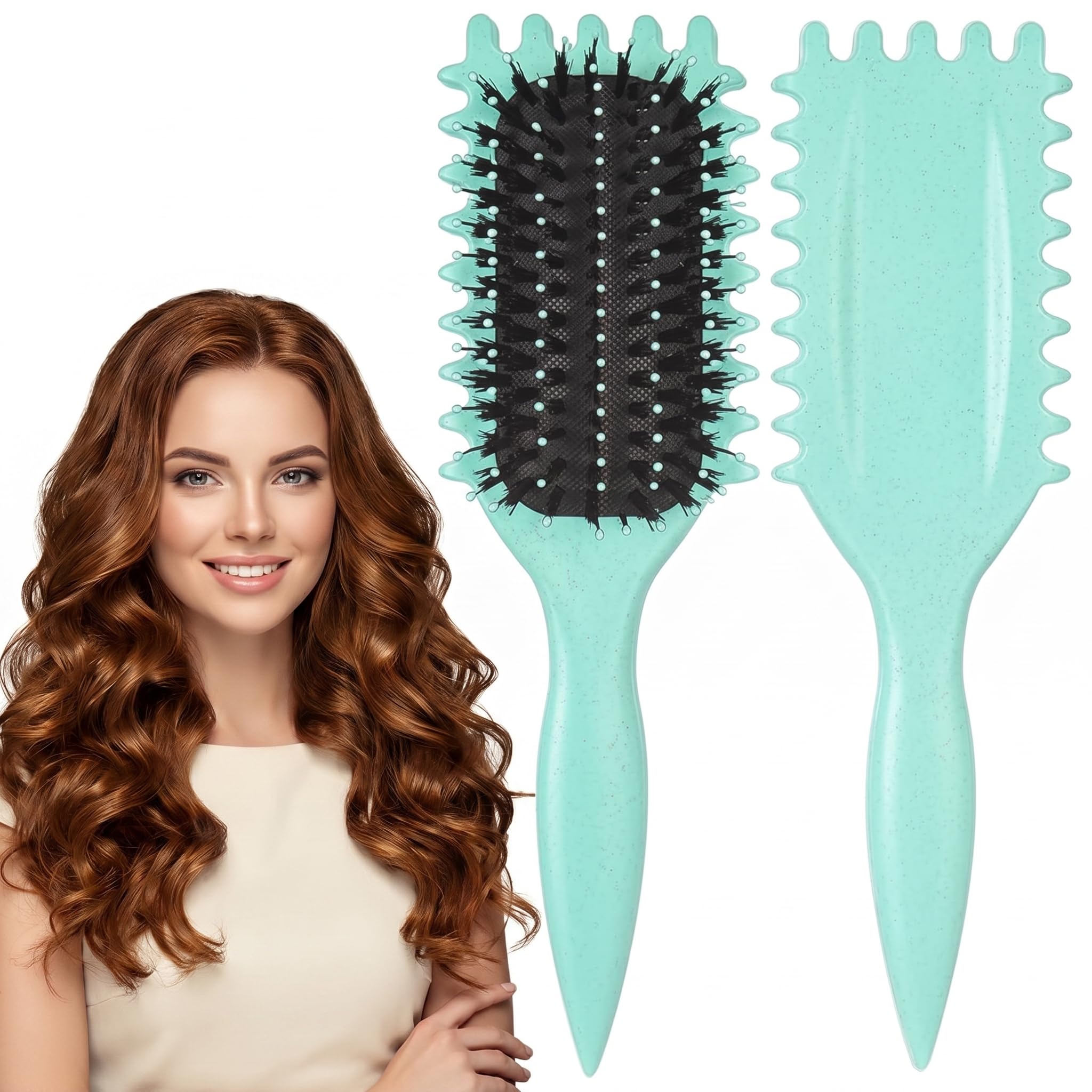 Curl Defining Brush for Styling and Shaping – Professional Curl Hair Brush for Men and Women – Detangling Design to Reduce Pulling & Frizz – Works on All Wave and Coil Types (Random Color)-image-26