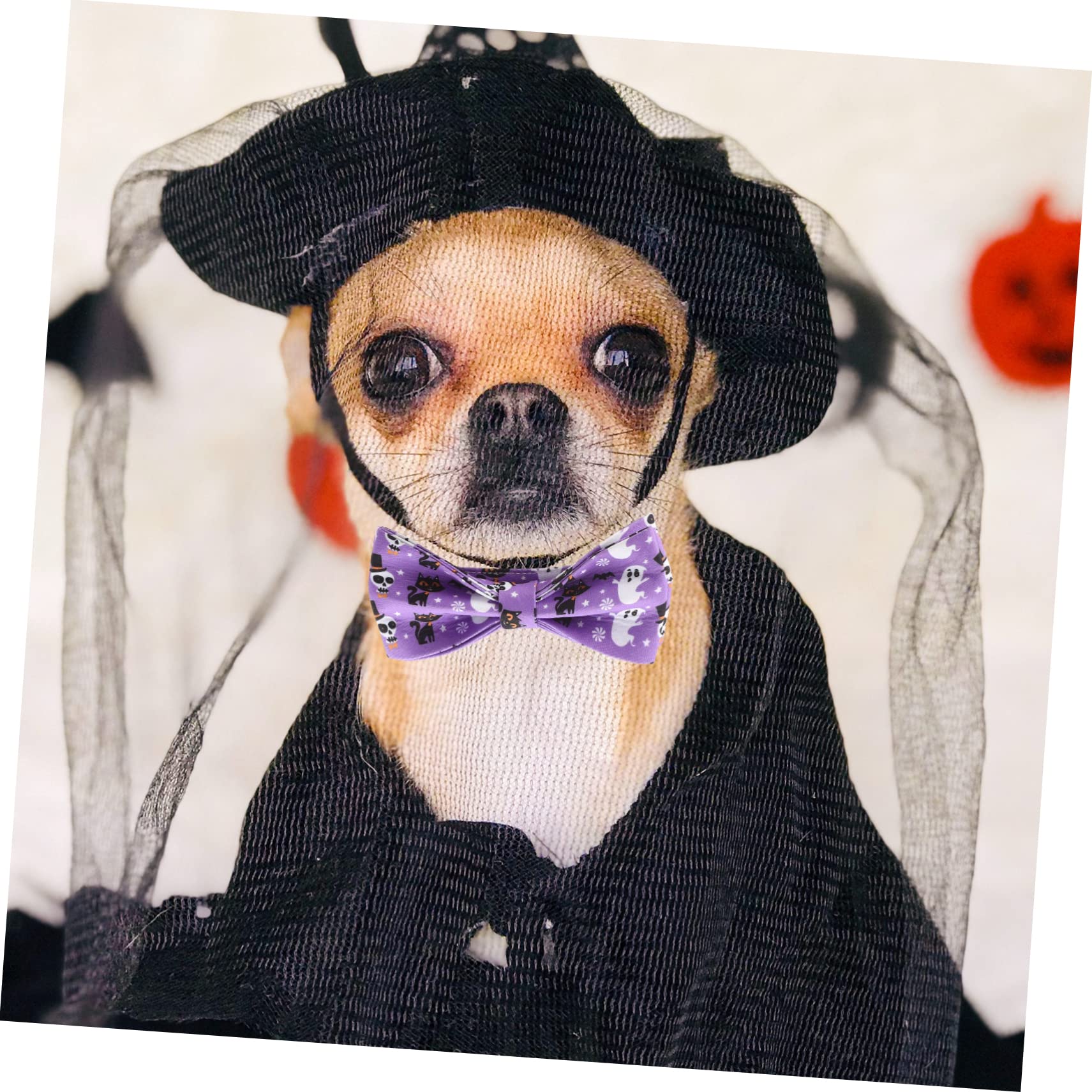 HANABASS 3stücke Dekorativer Halloween Katzenhalsband Mit Abnehmbarem Schleifen-Design Leicht Verstellbar Für Haustierpartys Und Festliche Anlässe