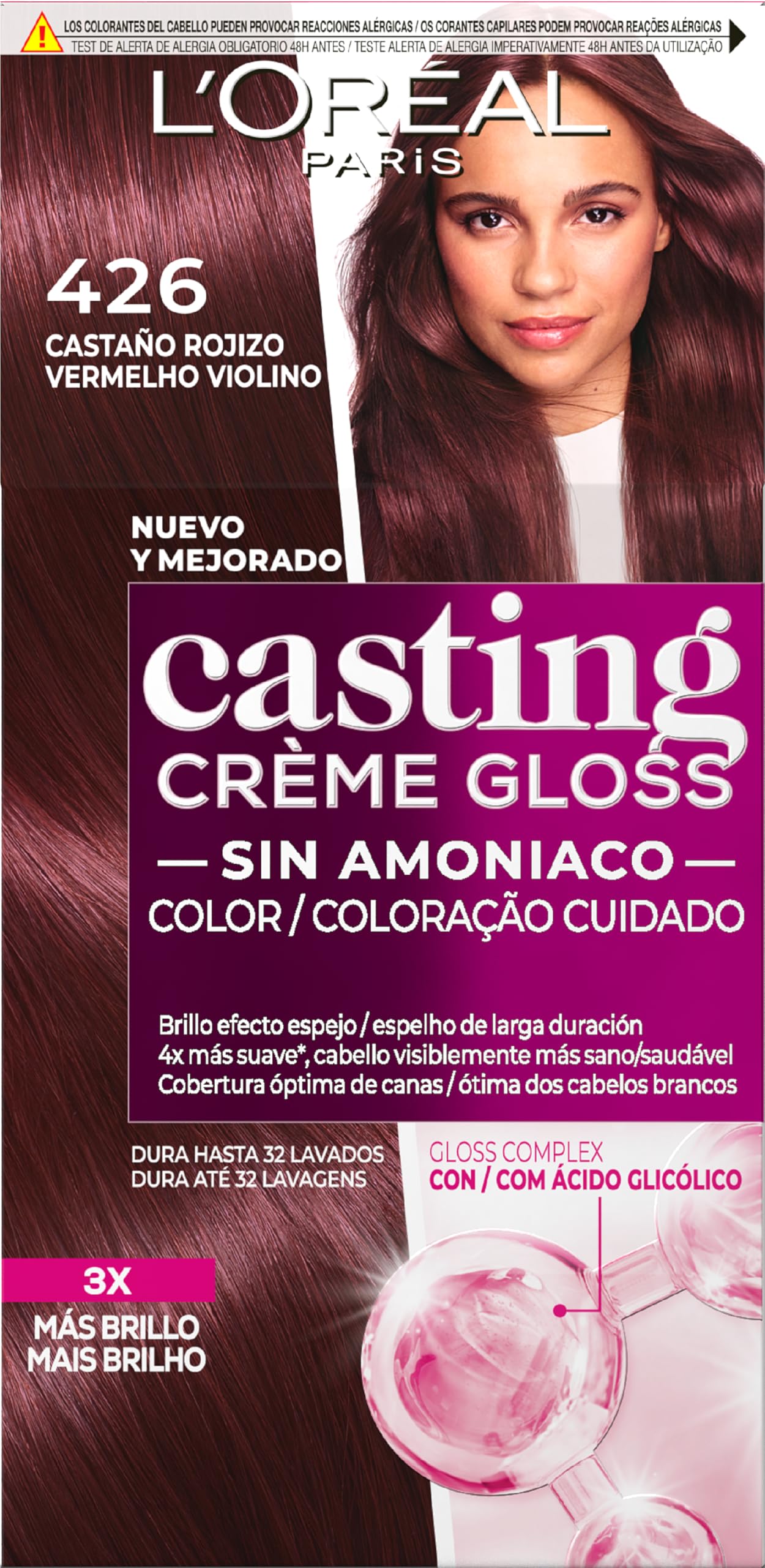 LâOrã©Al Paris Red,Brown Loreal Casting Creme Gloss - 426 Red Brown