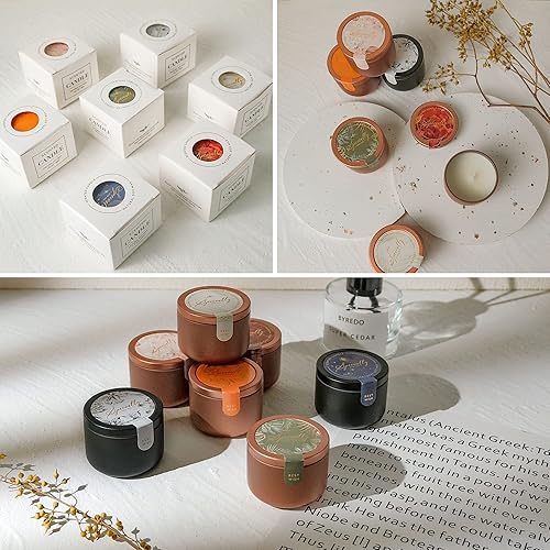 Miniatura 5 de Paquete de 6 velas perfumadas, juego de velas de aromaterapia, especialmente diseñadas para regalo de damas de honor, regalos ideales para bodas,