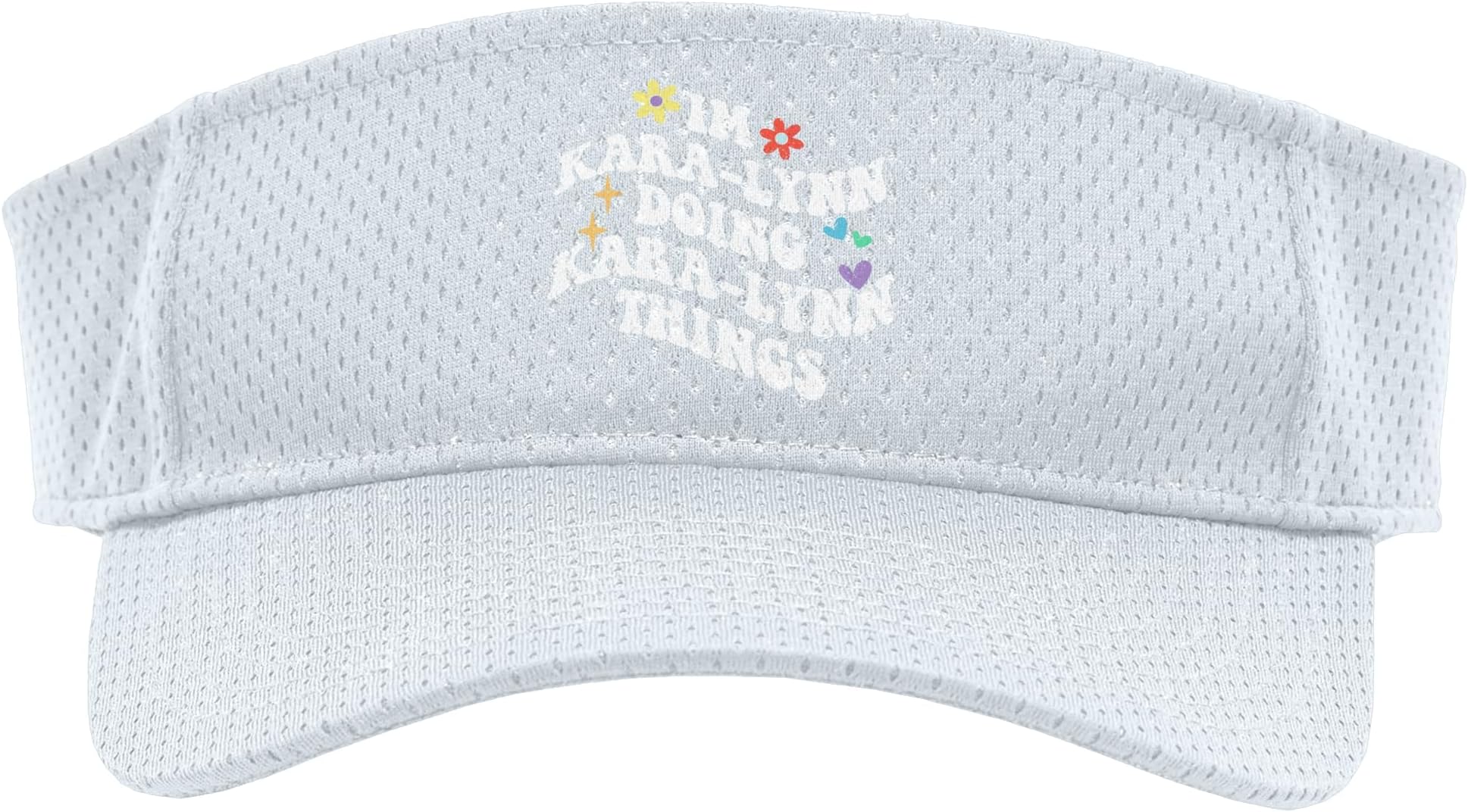 Retro Groovy Im Kara-Lynn Doing Kara-Lynn Things Funny Sport Sun Visor