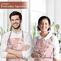 Vista 361 de Maison d' Hermine Delantal 100% de algodón para mujeres con bolsillo de cocina delantal de chef para hombres, decoración de Pascua