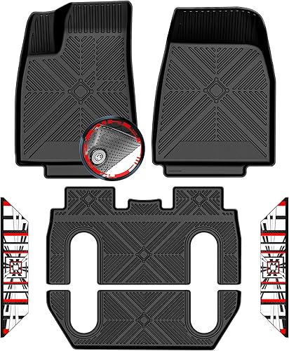 Miniatura 8 de Alfombrillas antideslizantes 3D para camión, 3 piezas, ajuste personalizado, Toyota Tundra 2014-2021, cabina doble y Crew Max Cab  Revestimientos de