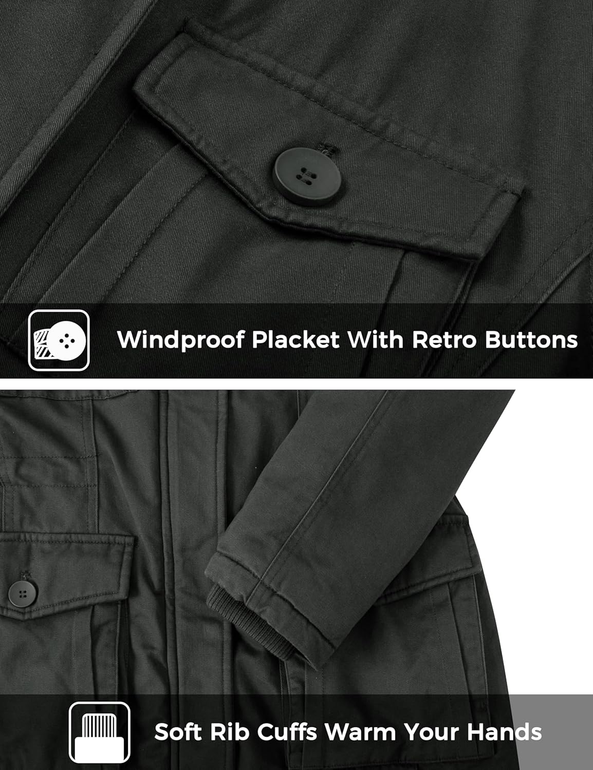 wantdo Women's Winter Parka Coat Sherpa Lined Warm Cotton Jacket with Removable Hood - Image 7