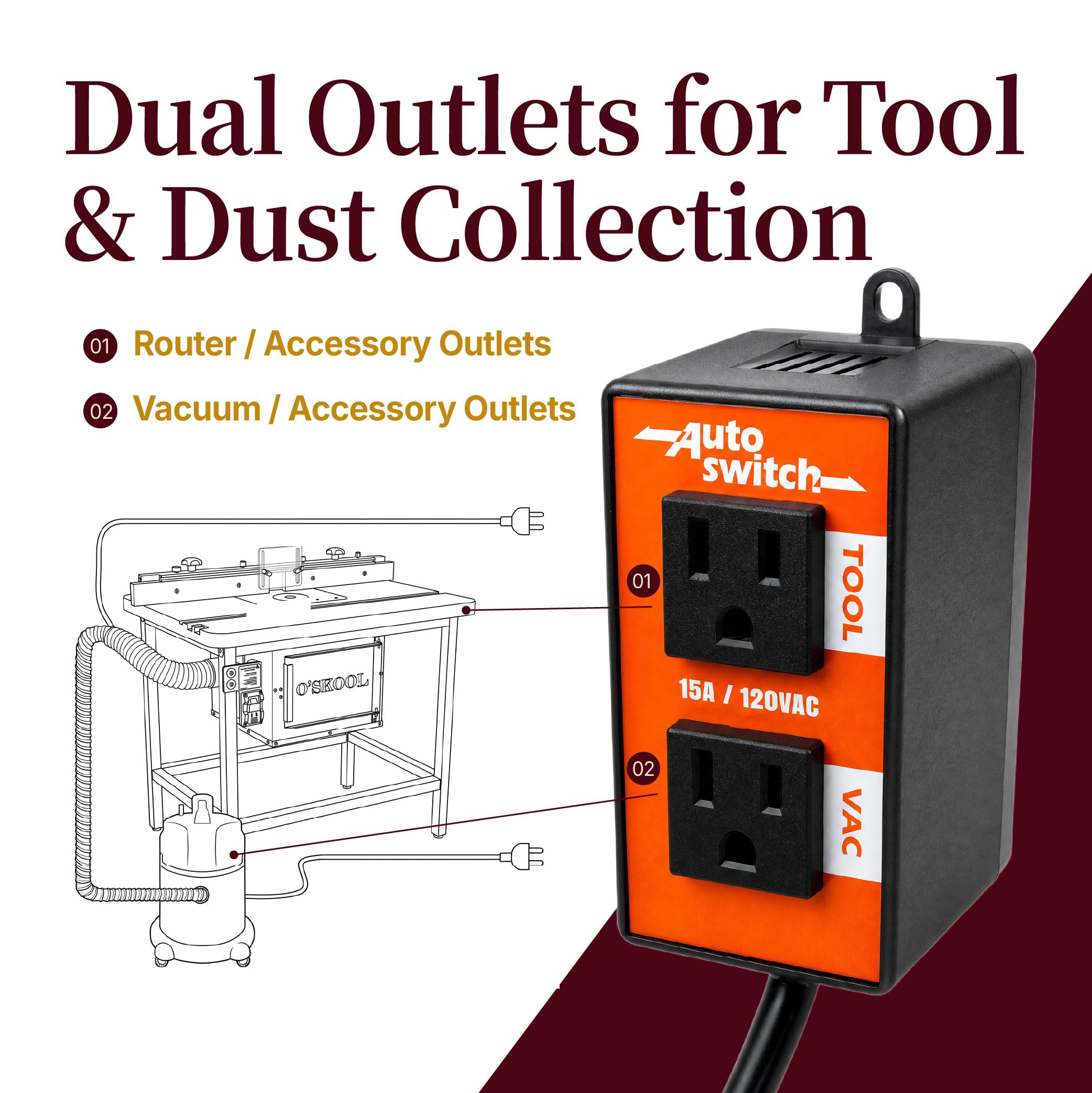 Automatic Vacuum Switch - Shop Vac Delay Off -2