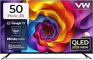 VW 127 cm (50 inches) Pro Series 4K Ultra HD Smart QLED Google TV VW50GQ1