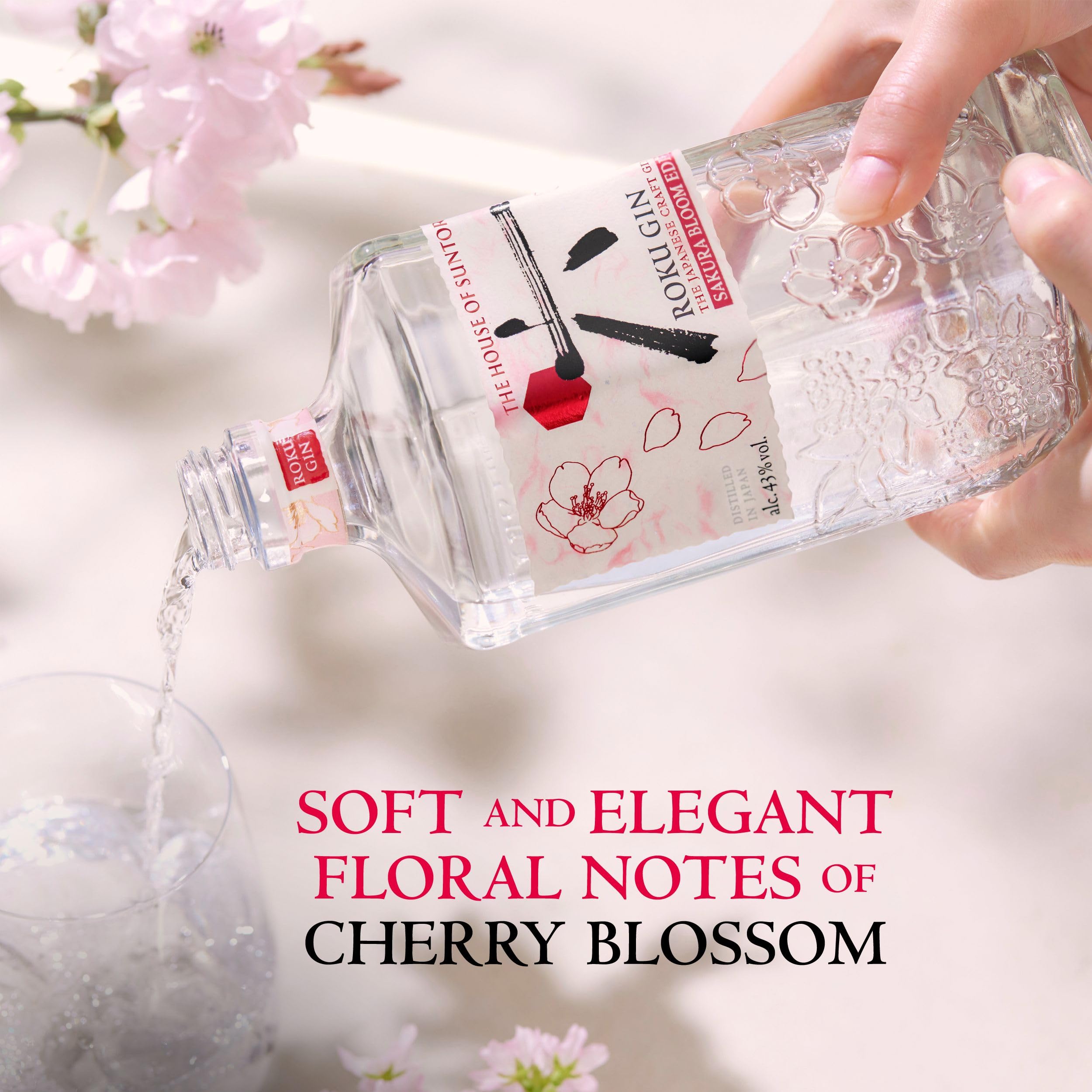 Roku Japanese Craft Gin - Sakura Bloom Edition - 700ml : Amazon.co