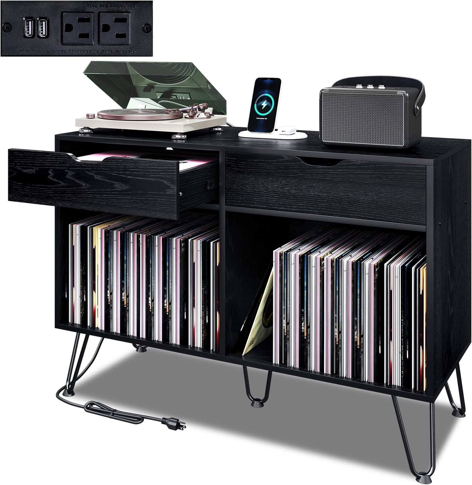 Double Wide - Record Player Stand