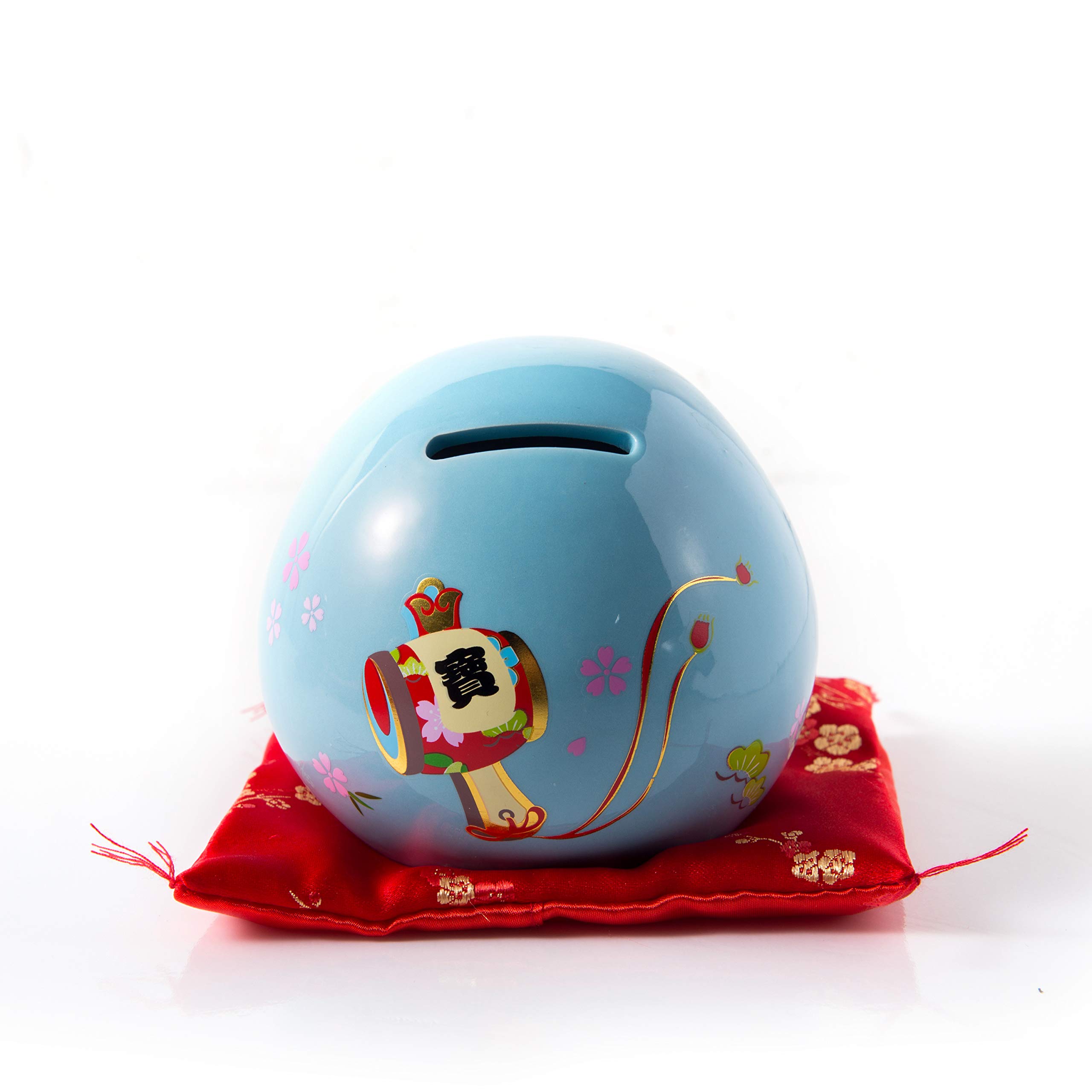 Amazon.co.jp: 逆鱗 ダルマ貯金箱 インテリアにも 座布団付き