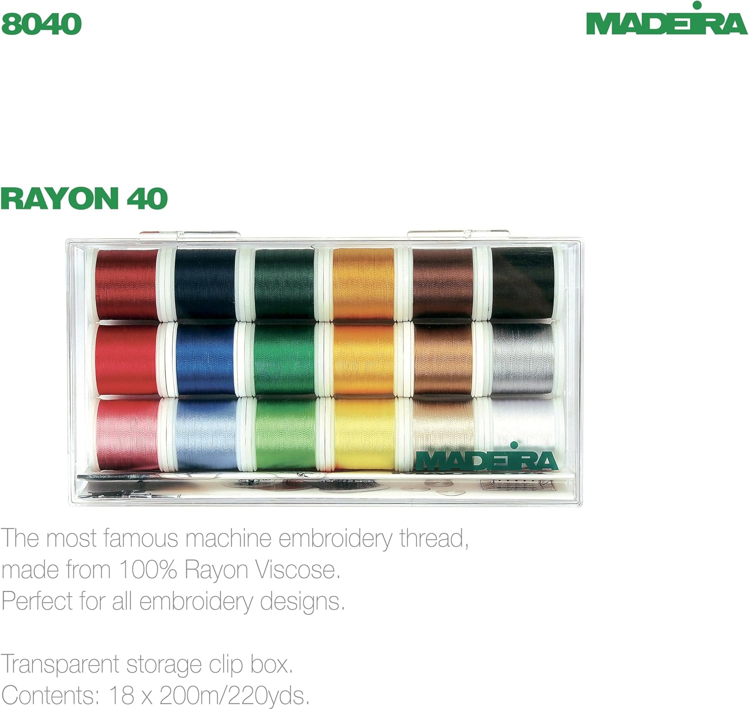 Tacony Corporation Rayon 40 Clear Box 18ct