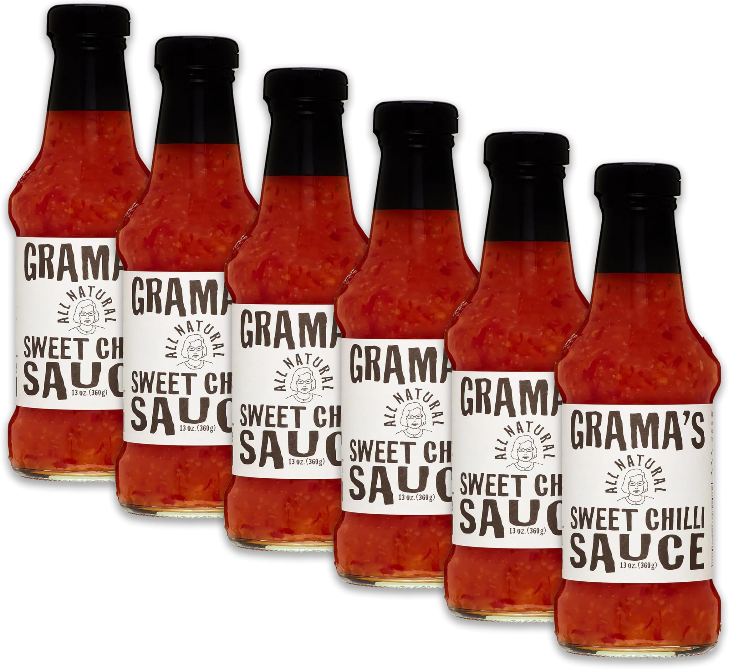 Grama's Sweet Chili Sauce, 13 Ounce (Pack of 6)
