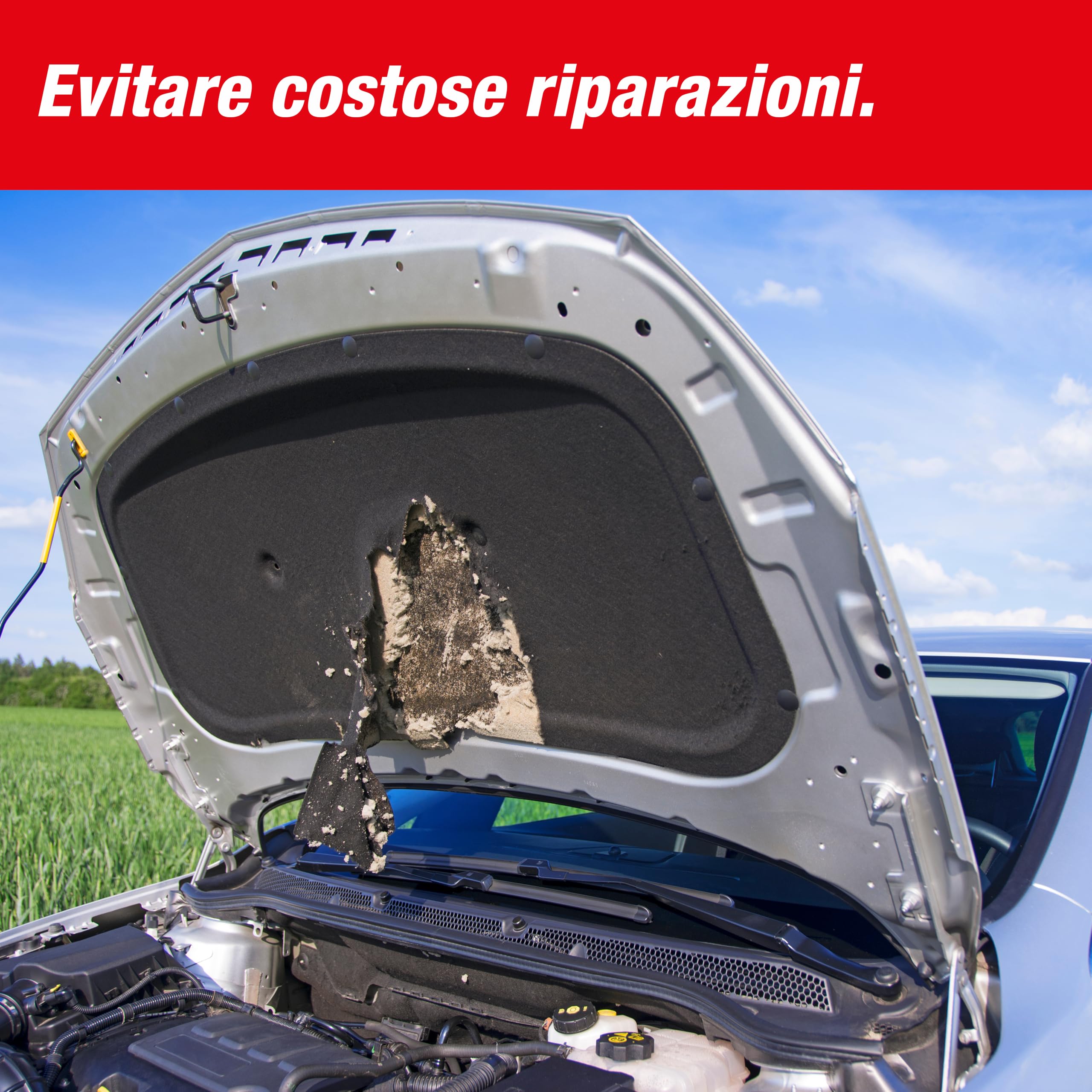 SWISSINNO Repellente Indoor Martore, Ultrasuoni Auto alta tensione 12V Batteria Auto - Martora Repellente per proteggere Dalle Martore nel Vano Motore, Protezione Immediata e a Lungo Termine