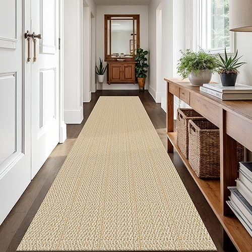 Miniatura 418 de IOHOUZE Alfombra lavable de 4 x 6 pies con parte trasera de goma antideslizante tejida para interiores y exteriores, alfombra para entrada