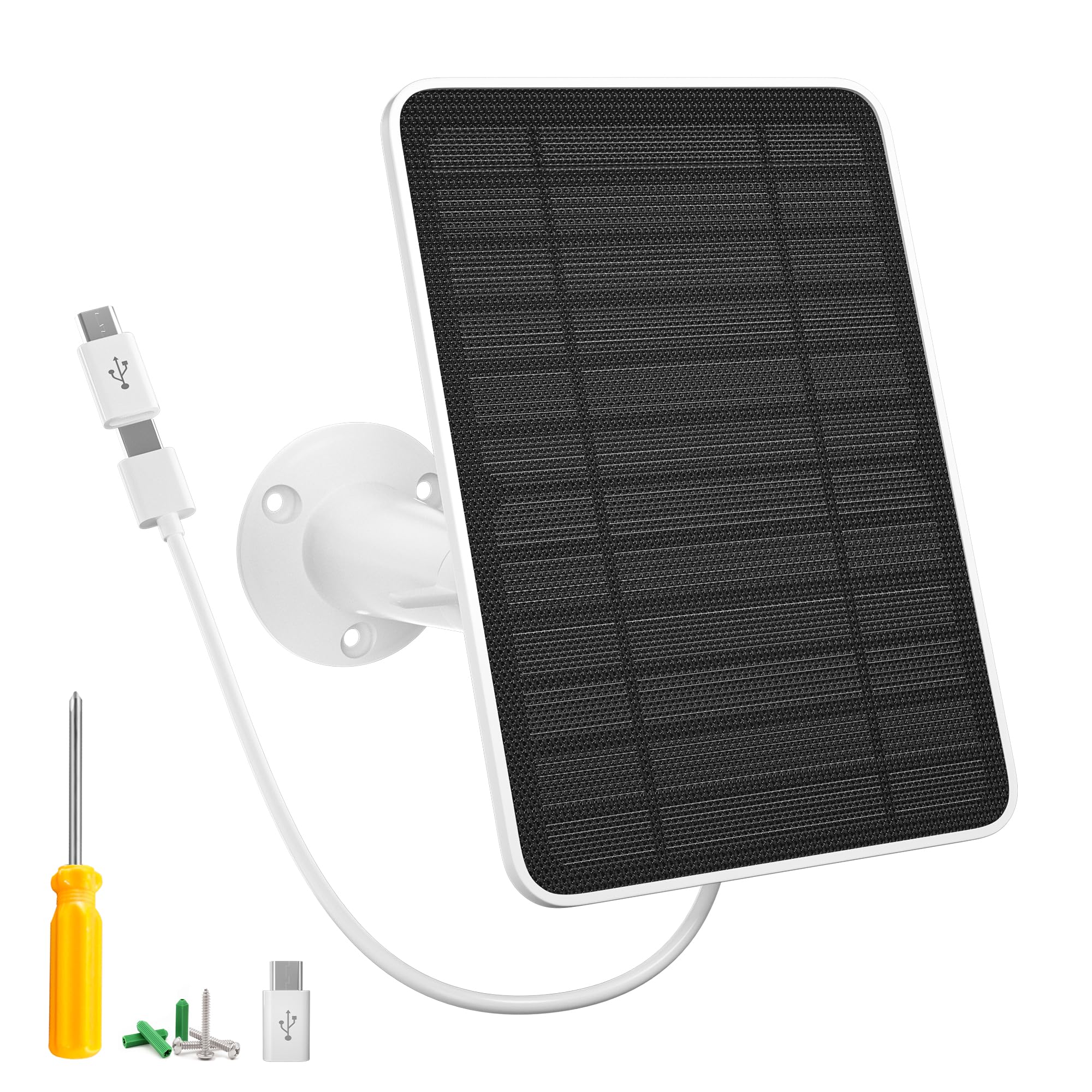 5W Solar Panel Compatible with Arlo Essential 2K Outdoor Camera(2nd Gen)/Essential XL(2nd Gen)/Essential Spotlight (for Essential 2nd Gen-1 Pack)-picture-18