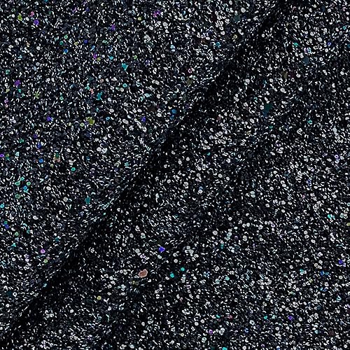 Miniatura 2 de Rollo de piel sintética con purpurina gruesa de color sólido de 12 x 53 pulgadas, tela de costura sintética brillante para lazos para el cabello,