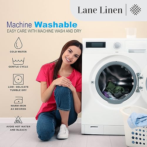 Miniatura 7 de LANE LINEN Mantas 100% algodón tamaño individual  Manta de muselina de 4 capas, mantas súper suaves, manta transpirable y ligera para cama, manta de