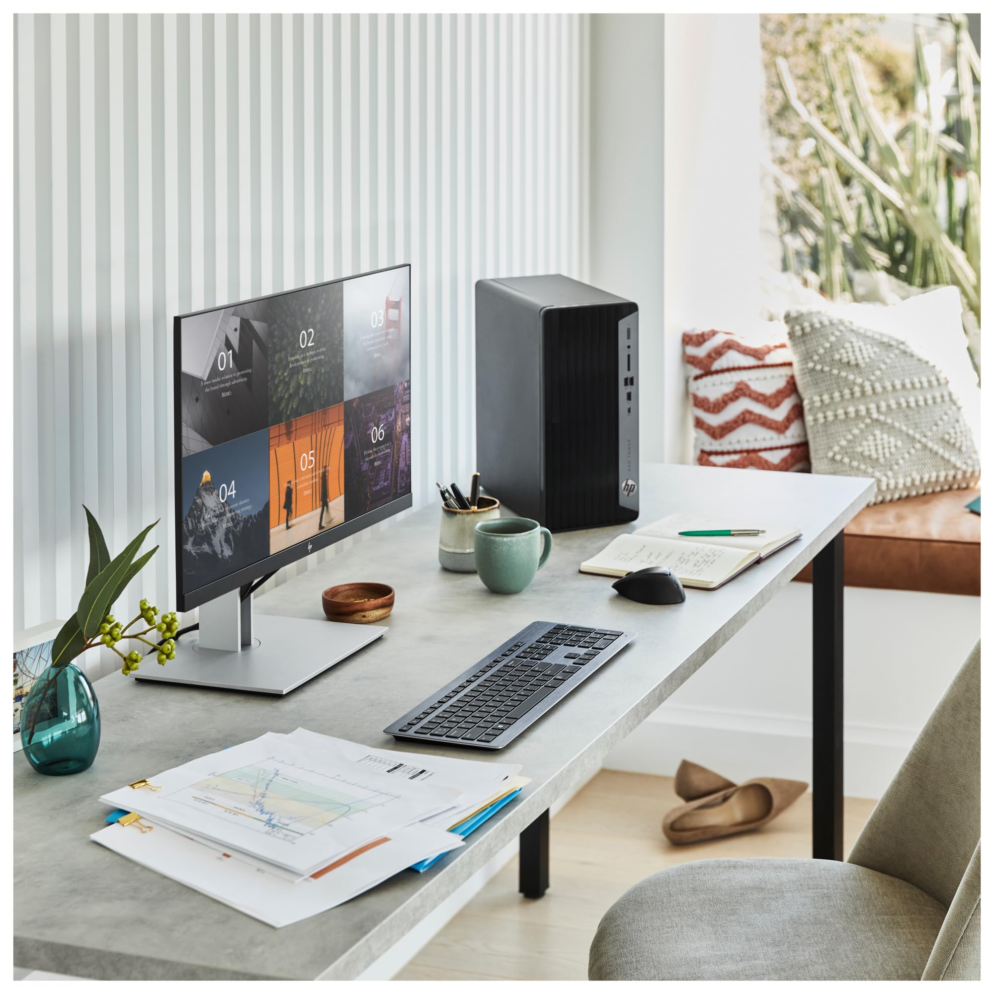 HP Pro 400 G9 - Tower - Core i5 13500 / 2.5 GHz - RAM 16 GB - SSD 512 GB - NVMe - Grafica UHD 770 - 1GbE - Win 11 Pro - Monitor: nessuno - Tastiera: tedesca - Offerta speciale - Smart Buy - con HP Wo — view 8