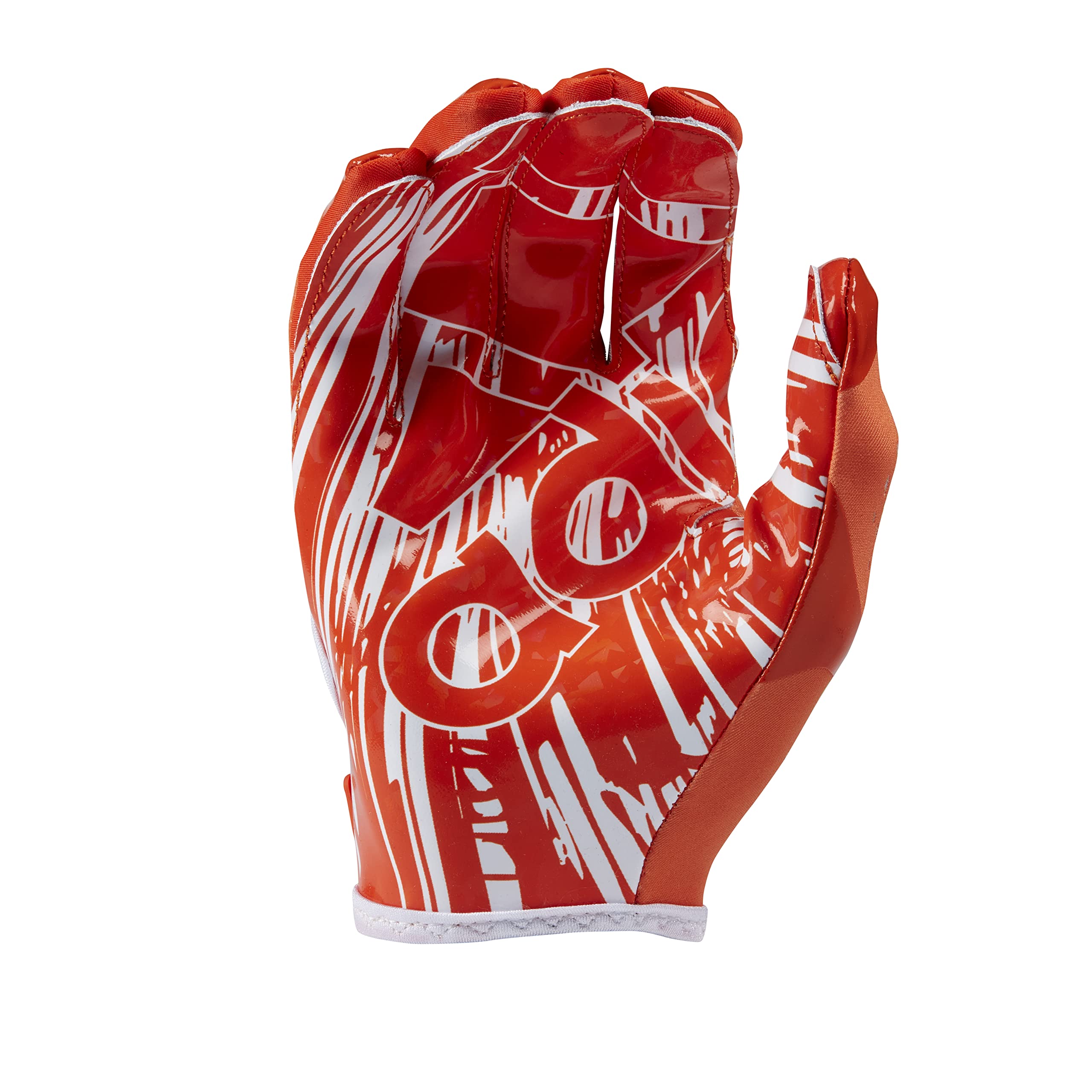 adidas Adizero 12 Football Receiver Gloves, Orange/White, 2X-Large