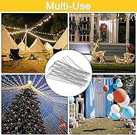 Vista 6 de HongWay Paquete de 240 grapas de paisaje de 15 cm, estacas de jardín galvanizadas para carpas, estacas resistentes calibre 11, alfileres de tela