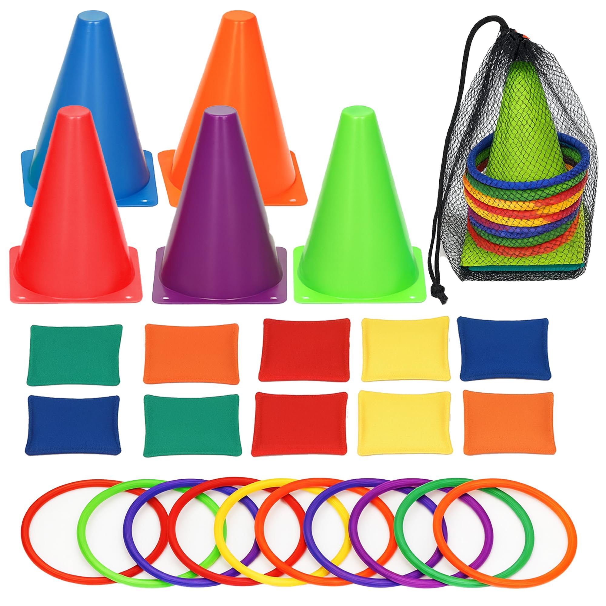 ND Sports 3-in-1 Ring Toss and Bean Bag Game Set