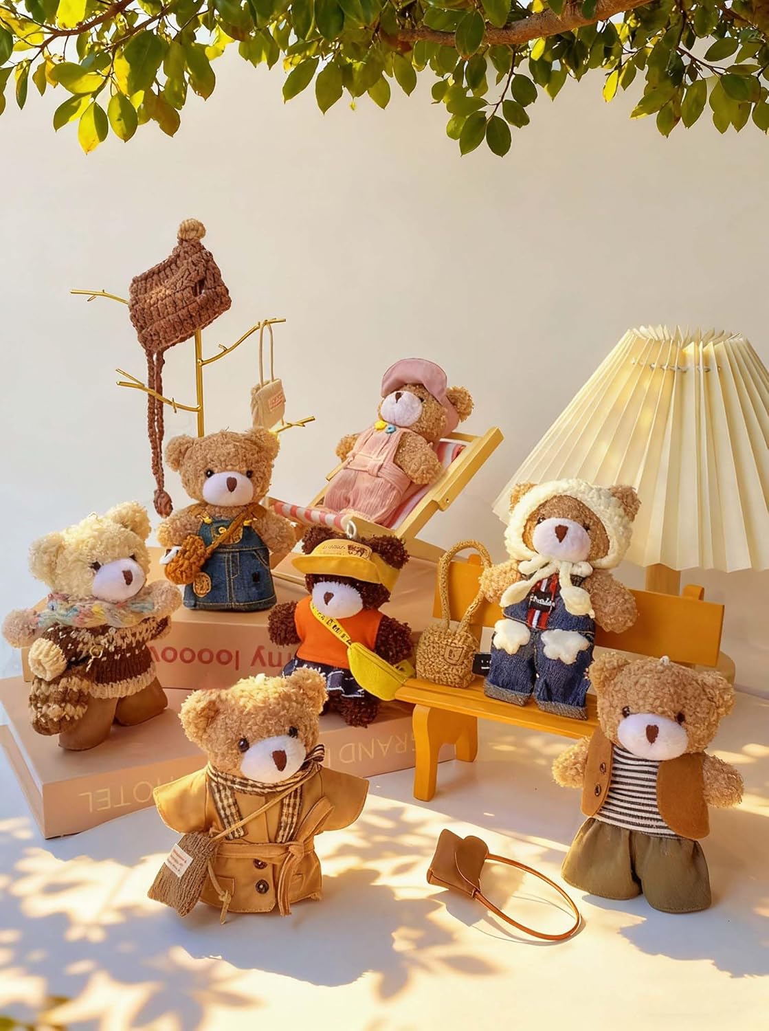 Bear Keychain Bag Charms Purse Charms Cute Keychains for Women Handbags, Backpacks, Wallet - Image 7