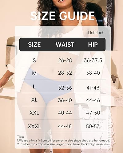 Miniatura 6 de BAMBOO COOL Ropa interior para mujer, bragas que absorben la humedad, bragas suaves y transpirables, cintura media, paquete de 5