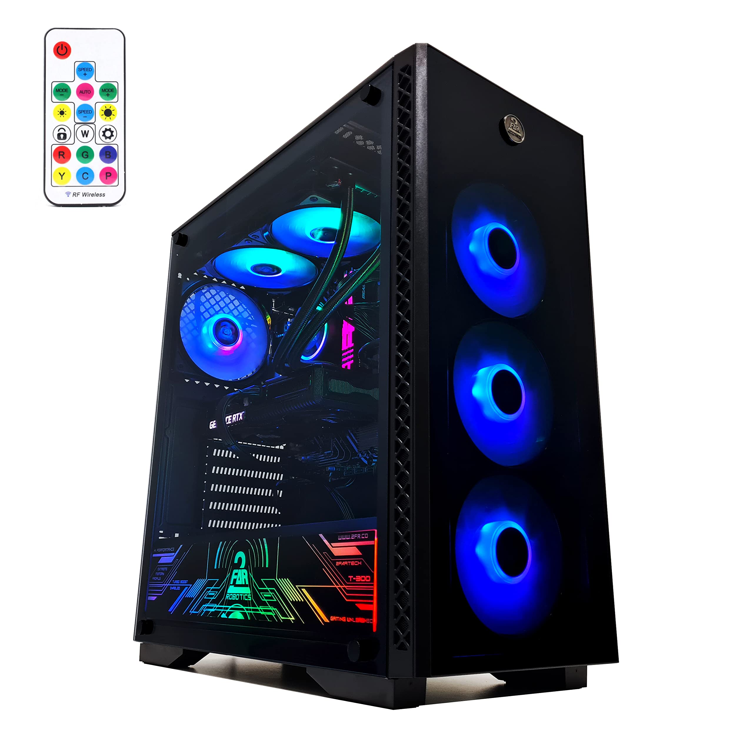 2 FAR ROBOTICS [T-300] Intel i7-14700F | RTX 5060 | 32GB DDR5 | 2TB NVME M.2 SSD | Windows 11 pro | 1 Year Warranty | Liquid Cooled Gaming PC [T-396 V3]