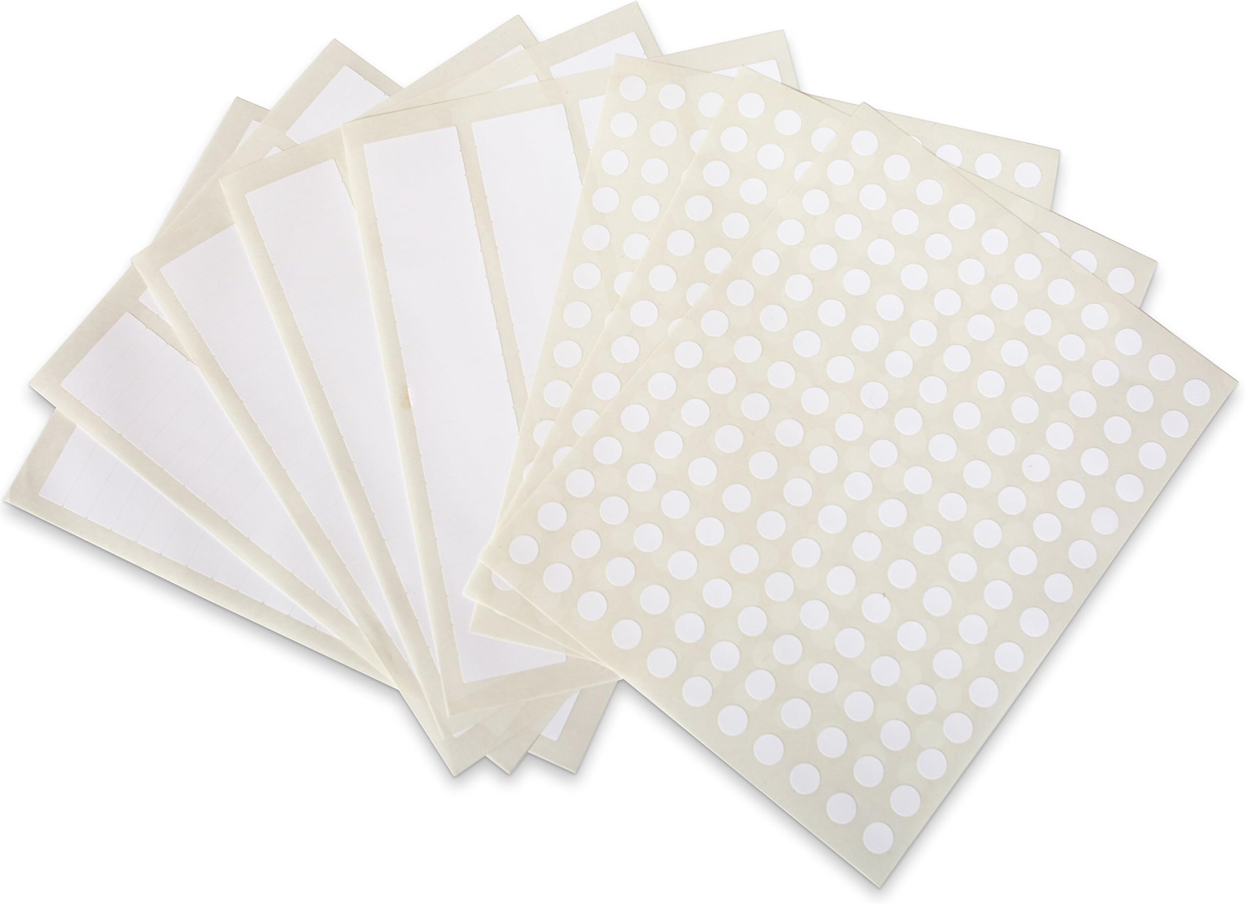 Waterproof Essential Oil Labels - X-Small Rectangles and Circles - Oil-Proof - Highly Durable - Strong Glue - for 2ml and Larger Bottles - 400 X-Small Rectangles + 462 Round Stickers