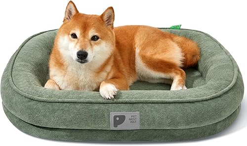 Miniatura 12 de Cama Ortopédica para Gatos para Cachorros, Sofá Cama para Gatos con Espuma de Celdas de Huevo Bolster de Cuatro Lados Camas de Sofá para Perros con