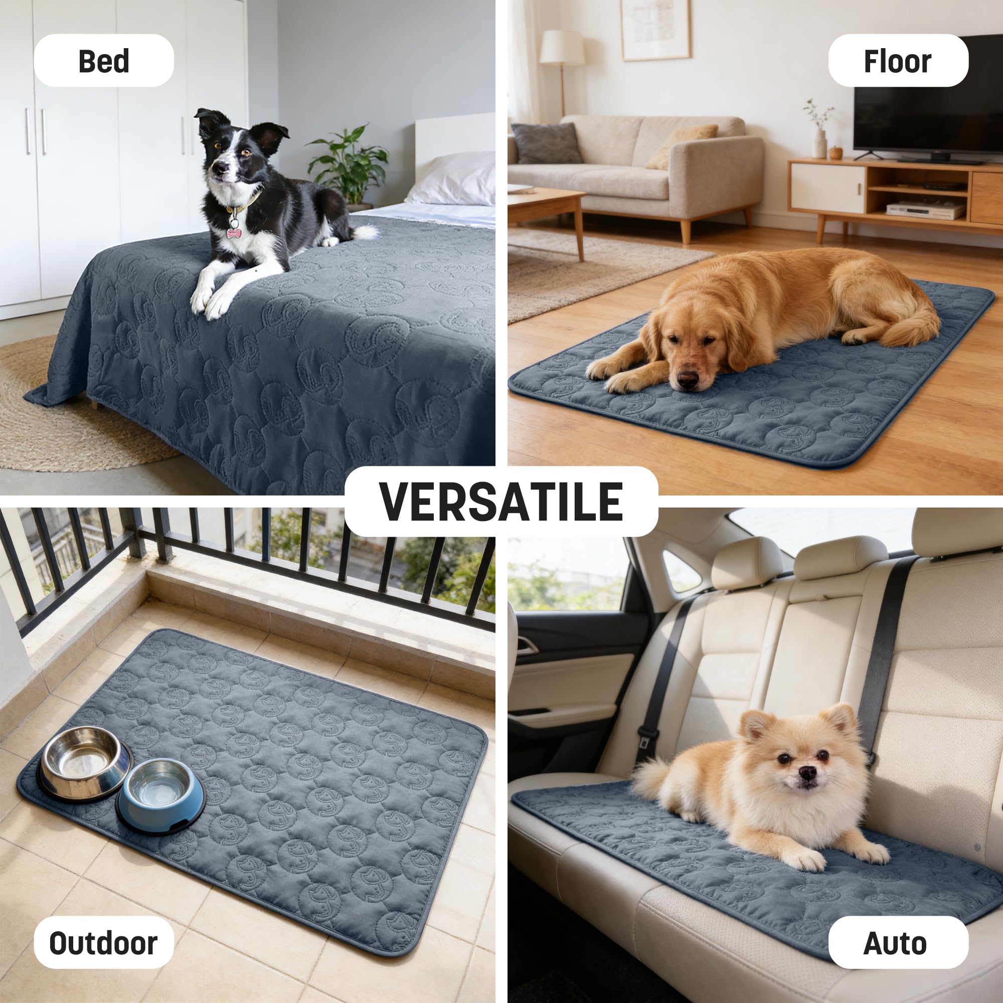 Coperta impermeabile per cani, copridivano lavabile per animali domestici, tappetino di protezione per mobili antiscivolo, 203 x 152 cm