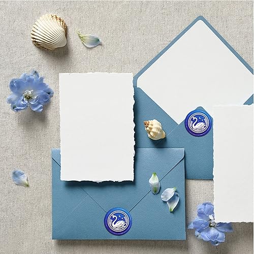 Miniatura 3 de CRASPIRE Sello de cera de cisne, grabado transparente de 1.181 in, diseño de luna, cabeza de rosca universal, fácil de montar, sello de sellado para