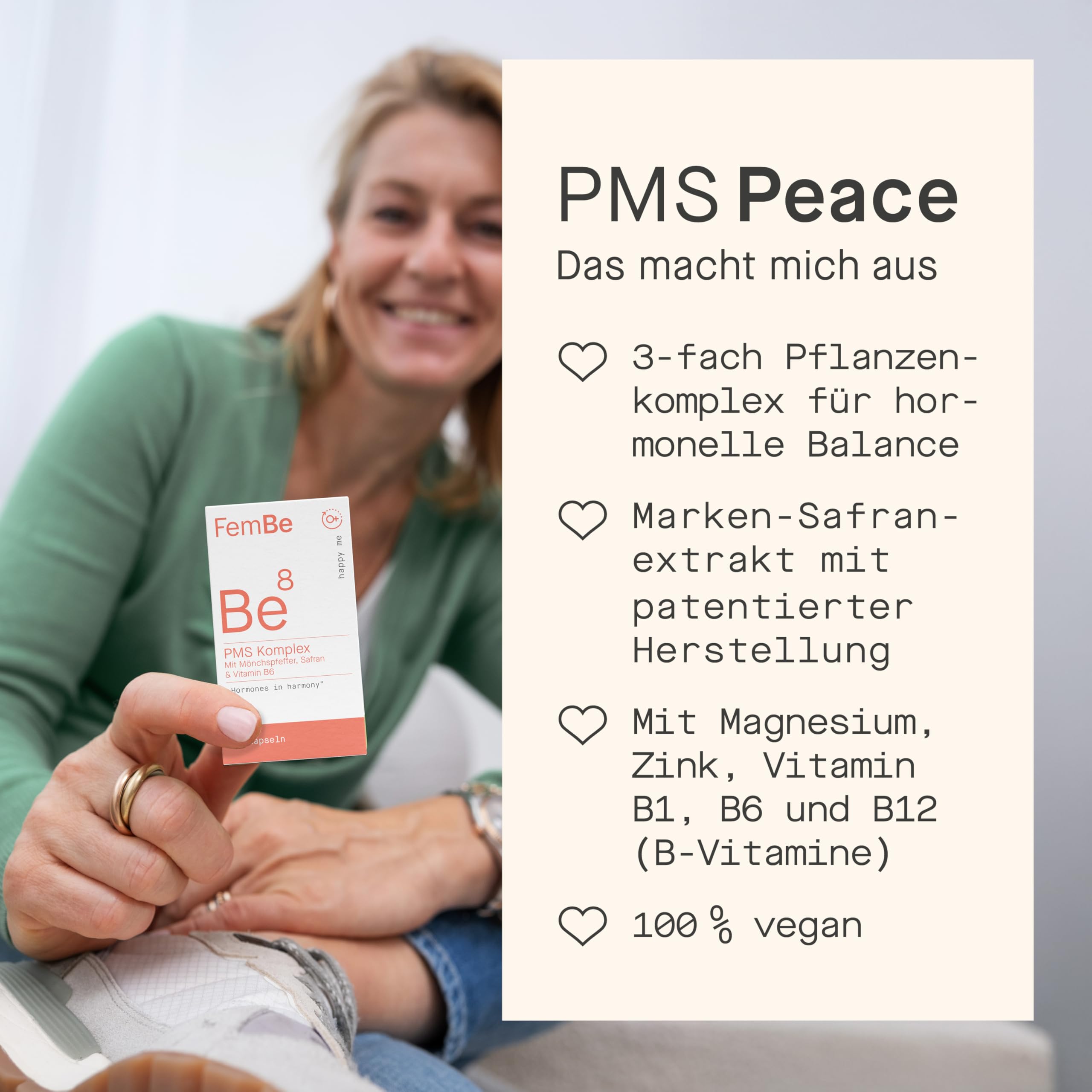 Eisen & PMS Frauen Bundle – Mönchspfeffer Komplex mit Safran + magenfreundliches Eisen mit Lactoferrin & Vitamin C – Zyklus, Hormone & Energie – 120 Kapseln