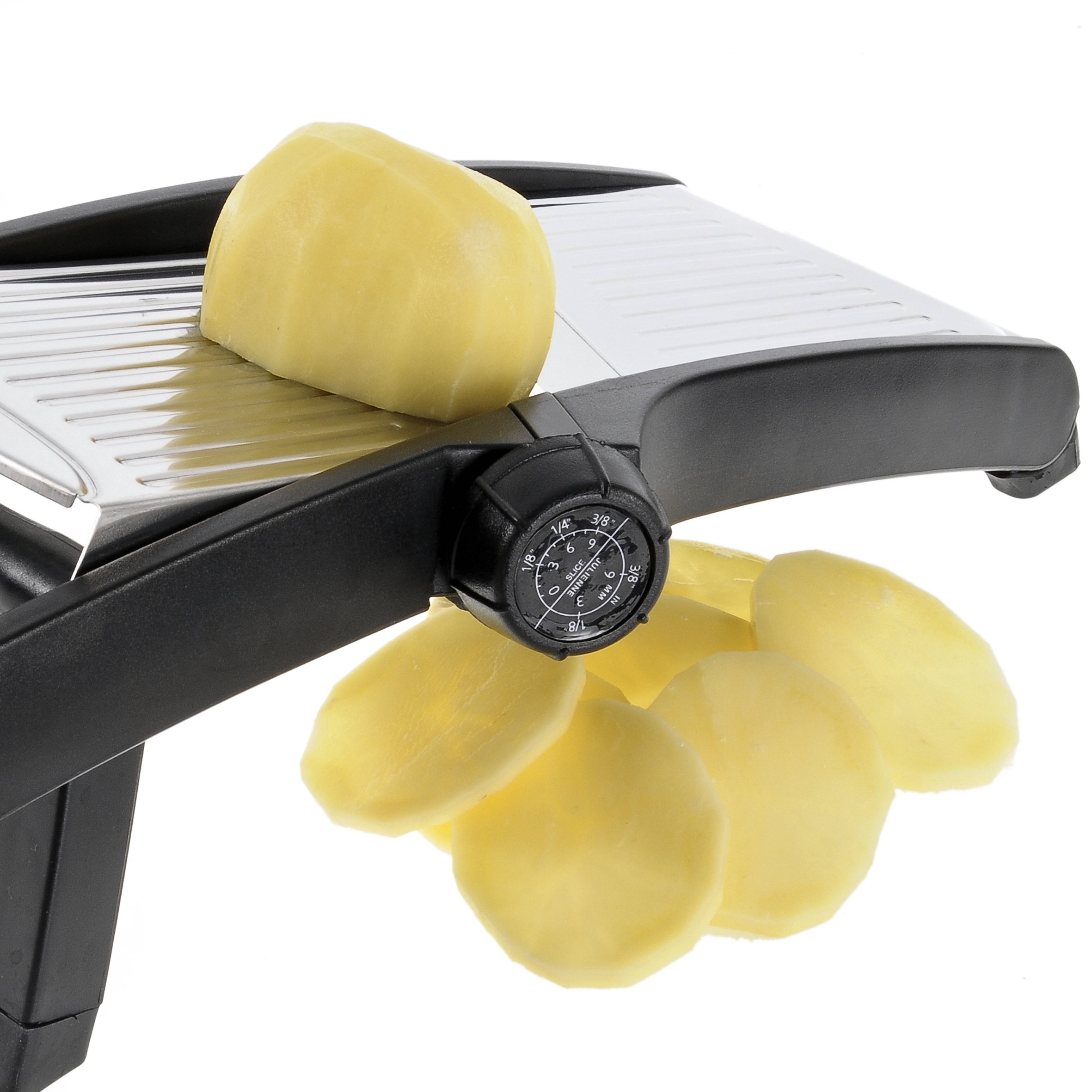Westmark Cortador/rebanador de verduras con diferentes opciones de corte, Cuchillas de acero inoxidable, Vario, Negro/plateado, 11292260
