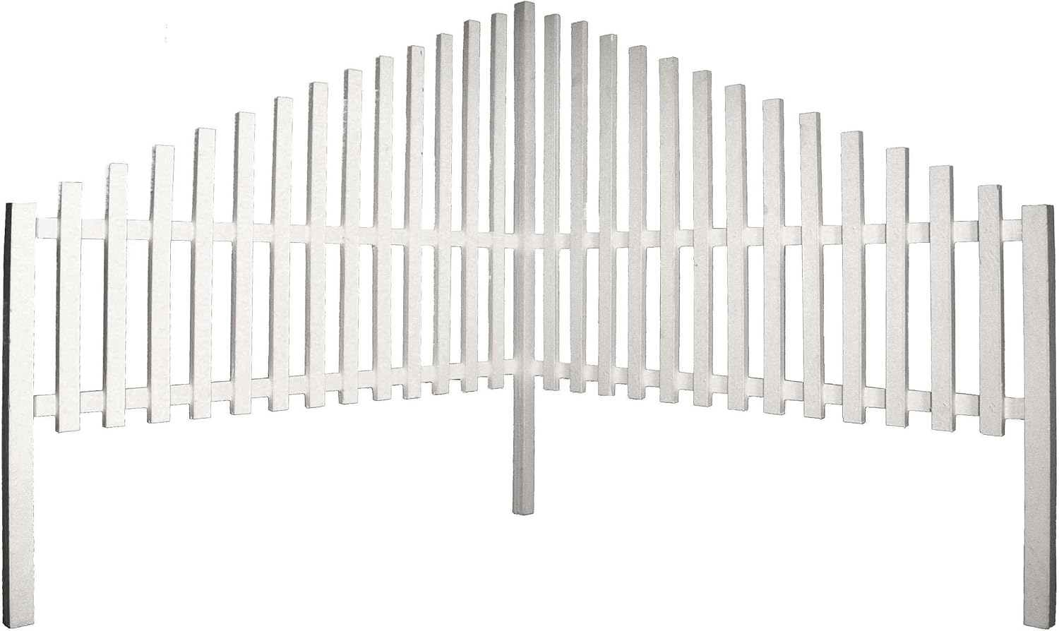 Lakeland Mills 4Foot Corner Fence, Whitewash Outdoor
