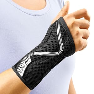FREETOO Wrist Brace for Carpal Tunnel New Upgrade-Anatomically shaped Adjustable Wrist Support Splint for Men and Women Hand