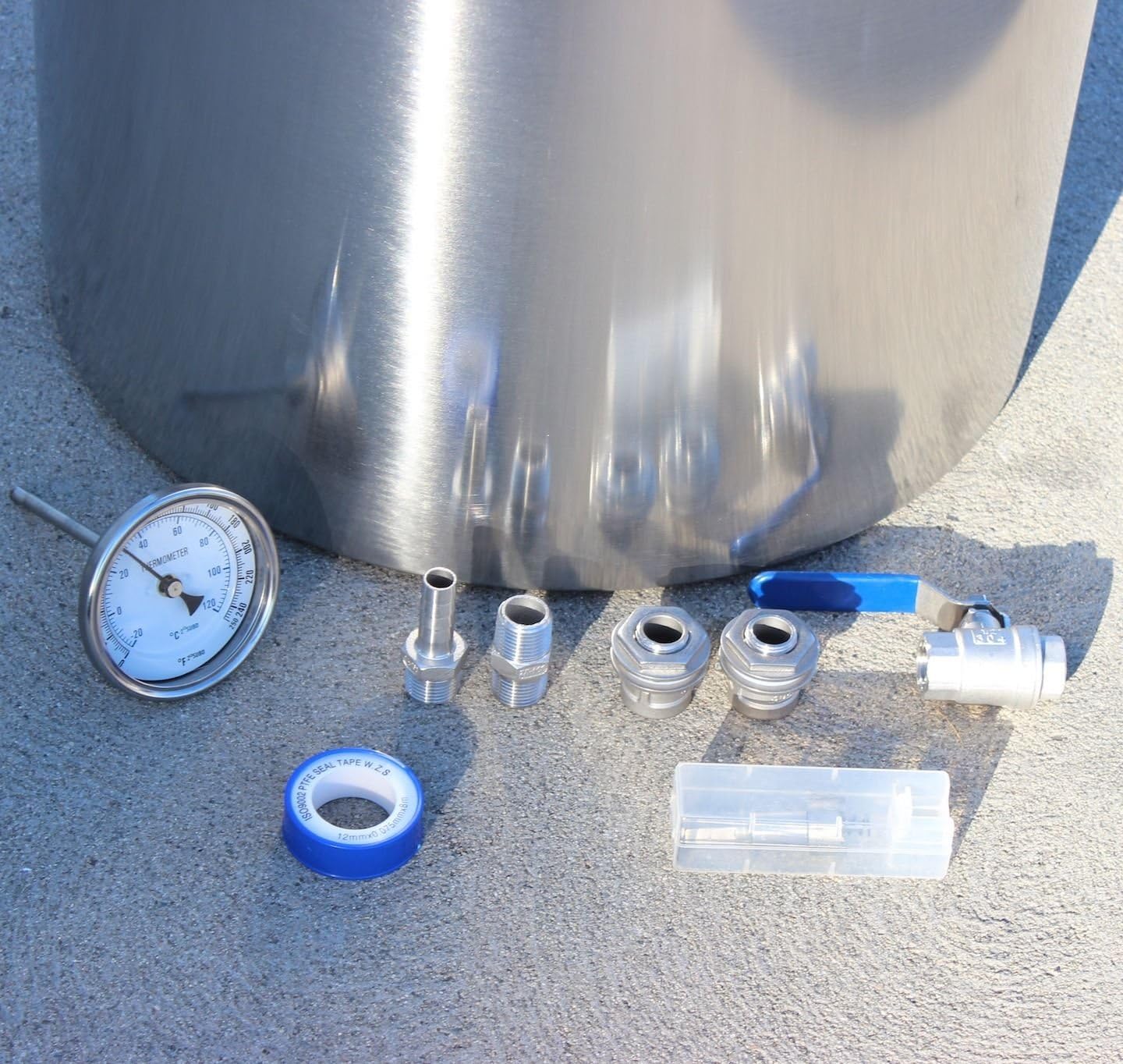 Concord Home Brew Kettle DIY Kit Stainless Steel Beer Stock Pot w/ Accessories (60 QT)